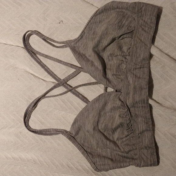 all in motion Gray Stretch Strappy Bra - Picture 1 of 6
